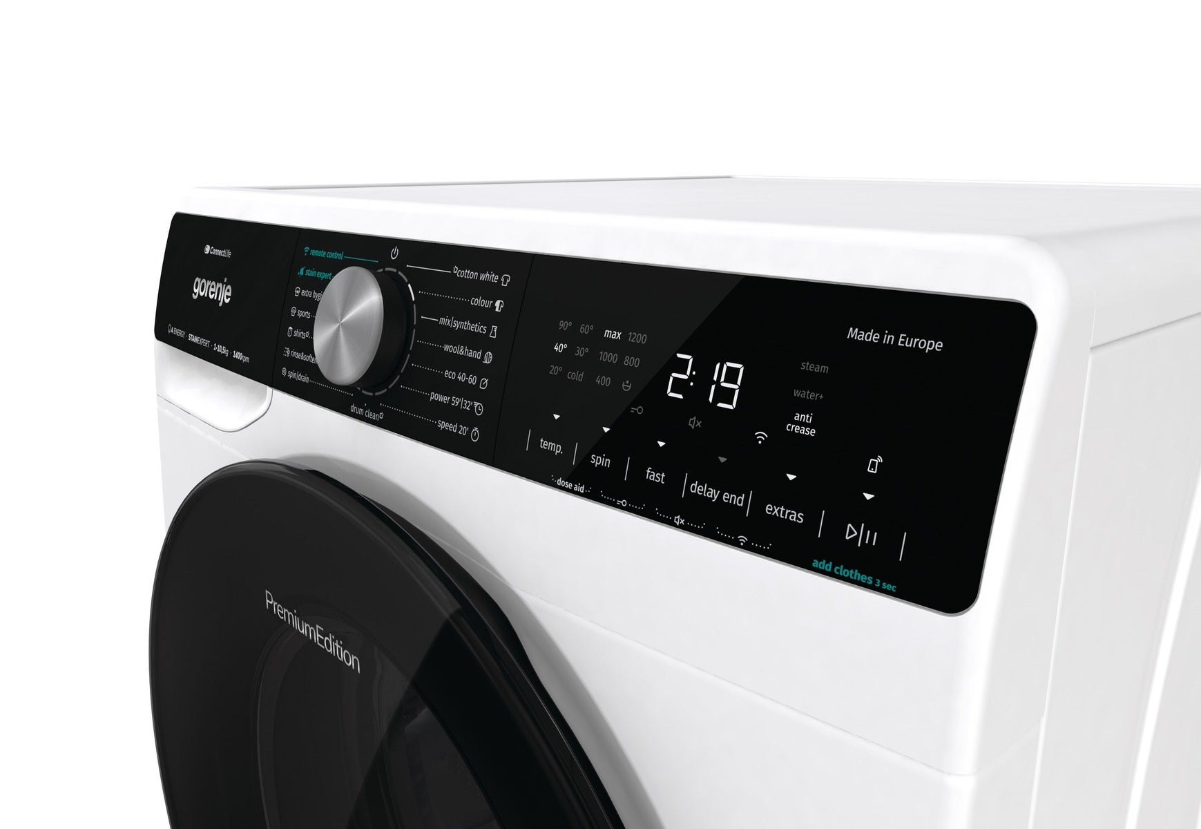 غسالة جورينيه، 10.5 كجم، موتور انفرتر، واي فاي - WNS1X4ARTWIFI غسالة جورينيه، 10.5 كجم، موتور انفرتر، واي فاي - WNS1X4ARTWIFI